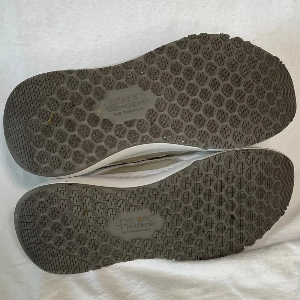 Women's White and Tan Athletic Shoes